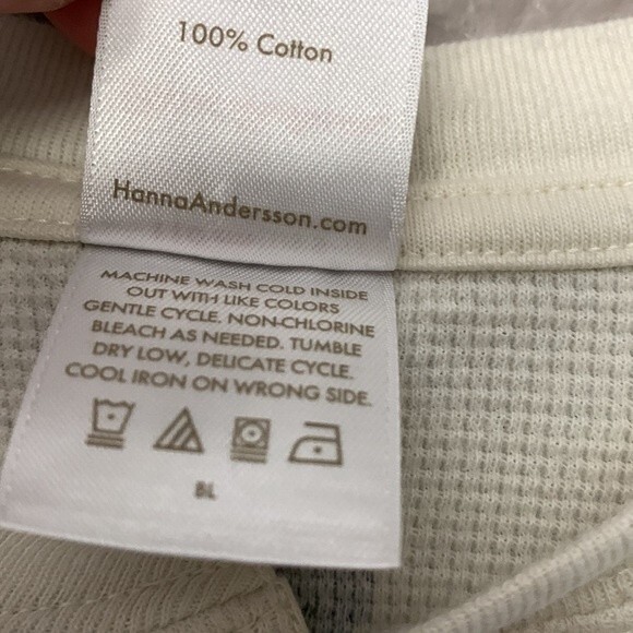 Hanna Andersson Print Thermal Henley Tee size 5 - Picture 6 of 9